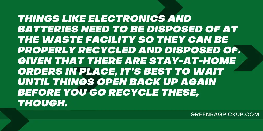 HOW TO SET UP A GARBAGE PICKUP DURING COVID-19 1 08 10 20 QUOTE